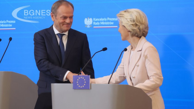 Donald Tusk and Ursula von der Leyen